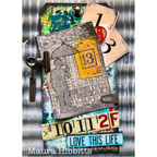 Tim Holtz Cling Rubber Components Stamp Optimist com023 love