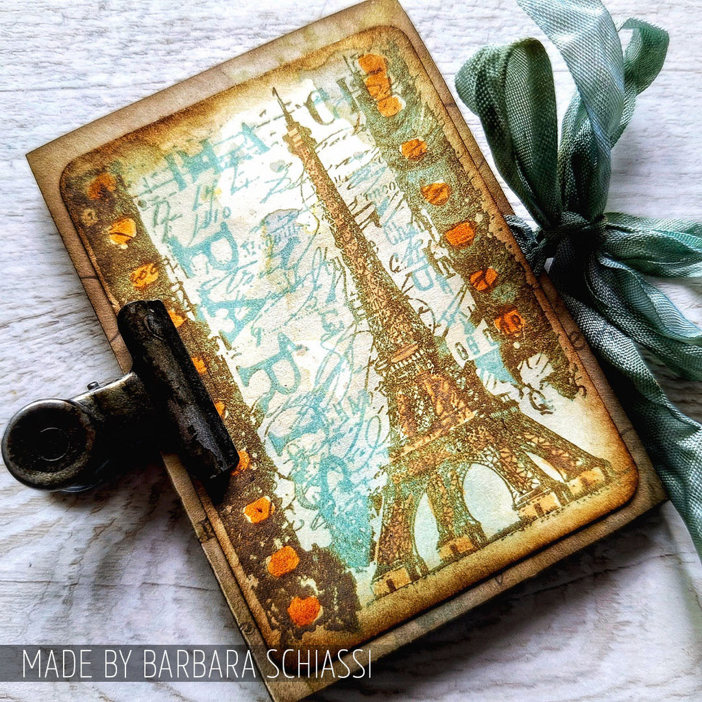Tim Holtz Cling Rubber Components Stamp Paris Film com035 tower