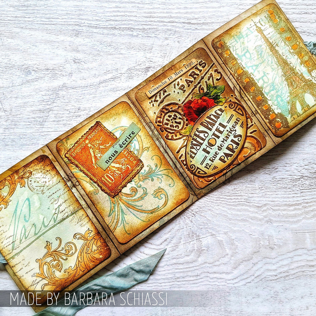 Tim Holtz Cling Rubber Components Stamp Paris Film com035 travel