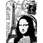 Tim Holtz Cling Rubber Components Stamp Paris com015