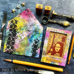 Tim Holtz Cling Rubber Components Stamp Paris com015 colorful