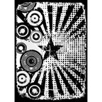 Tim Holtz Cling Rubber Components Stamp Retro Carnival com030
