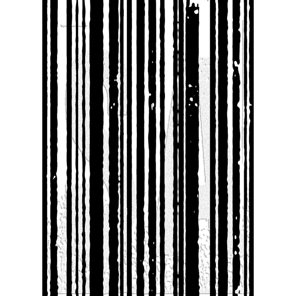 Tim Holtz Cling Rubber Components Stamp Stripes com011
