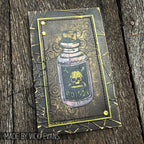 Tim Holtz Cling Rubber Components Stamp Swirls com012 poison bottle picture vicki evans