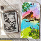 Tim Holtz Cling Rubber Components Stamp Tattered Sparrow com031 sparrow