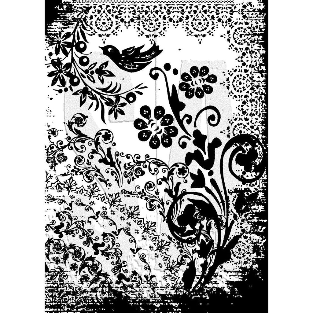Tim Holtz Cling Rubber Components Stamp Tattoo You com032