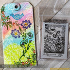 Tim Holtz Cling Rubber Components Stamp Tattoo You com032 swirls