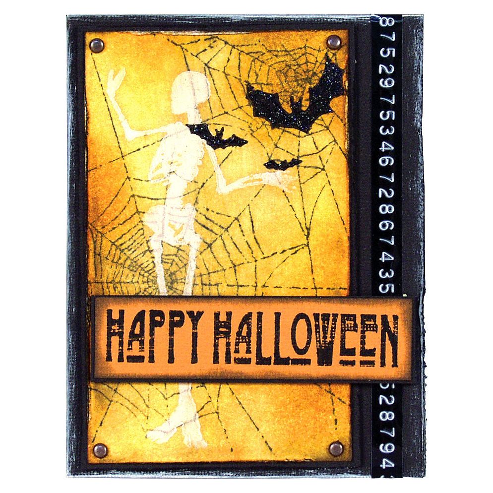 Tim Holtz Cling Rubber Components Stamp X-RAY COM024 bats