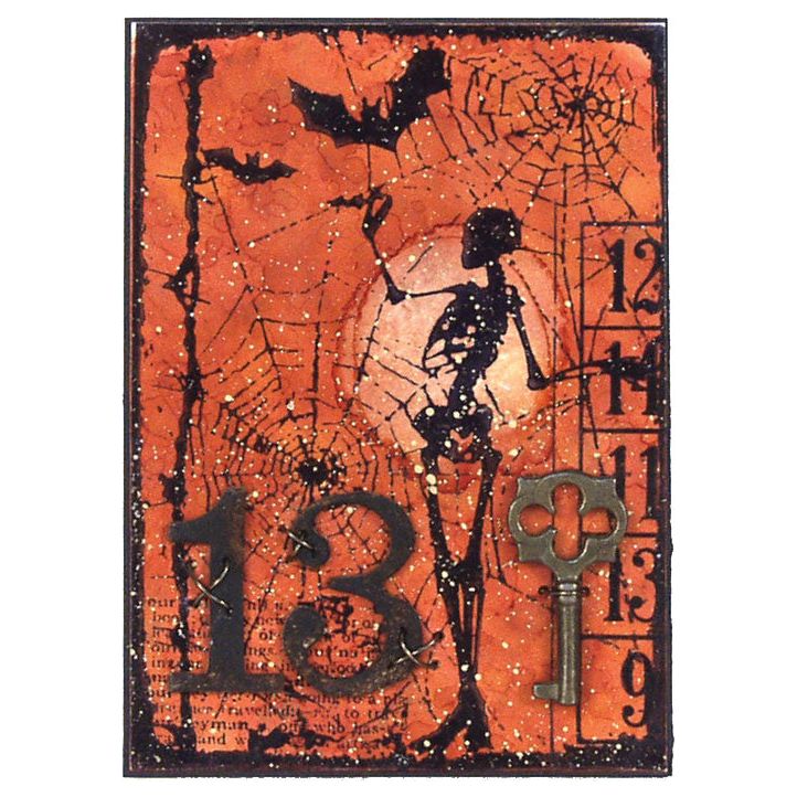Tim Holtz Cling Rubber Components Stamp X-RAY COM024 key