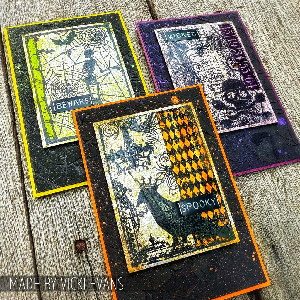 Tim Holtz Cling Rubber Components Stamp X-Ray com024 beware