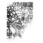 Tim Holtz Cling Rubber Stamp BUBBLES With Gridblock CMS449