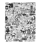 Tim Holtz Cling Rubber Stamp Hodgepodge cms490