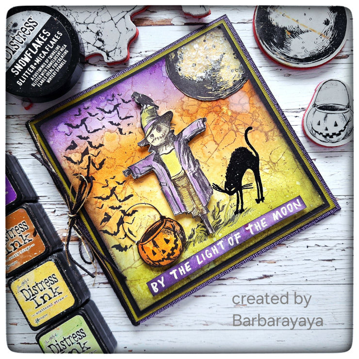 Tim Holtz Cling Rubber Stamp Shattered With Grid Block cms466 bats | color-code:ALT03