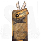 Tim Holtz Cling Rubber Stamps AIR TRAVEL CMS102 tag