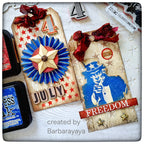 Tim Holtz Cling Rubber Stamps AMERICANA SILHOUETTES cms122 cute tags