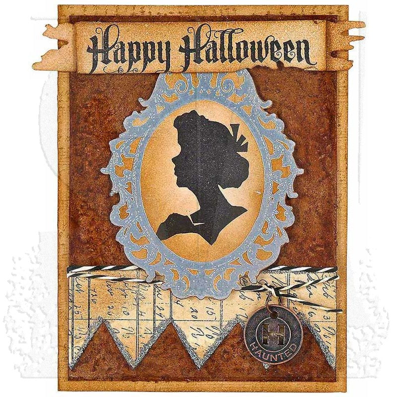 Tim Holtz Cling Rubber Stamps ARTFUL SILHOUETTES cms137 halloween