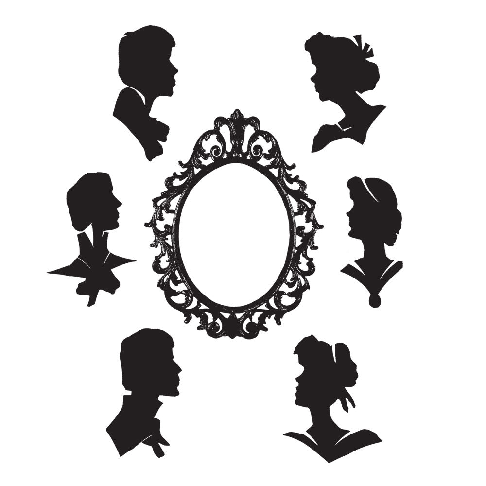 Tim Holtz Cling Rubber Stamps ARTFUL SILHOUETTES cms137