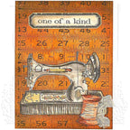 Tim Holtz Cling Rubber Stamps ARTFUL TOOLS cms163 sewing machine