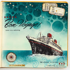 Tim Holtz Cling Rubber Stamps ARTFUL VOYAGE cms129 travel | color-code:ALT01