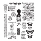 Tim Holtz Cling Rubber Stamps ATTIC TREASURES CMS123