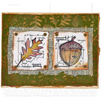 Tim Holtz Cling Rubber Stamps AUTUMN BLUEPRINT CMS133 acorn