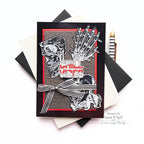 Tim Holtz Cling Rubber Stamps Anatomy Chart cms411 chill vibes card susan opel