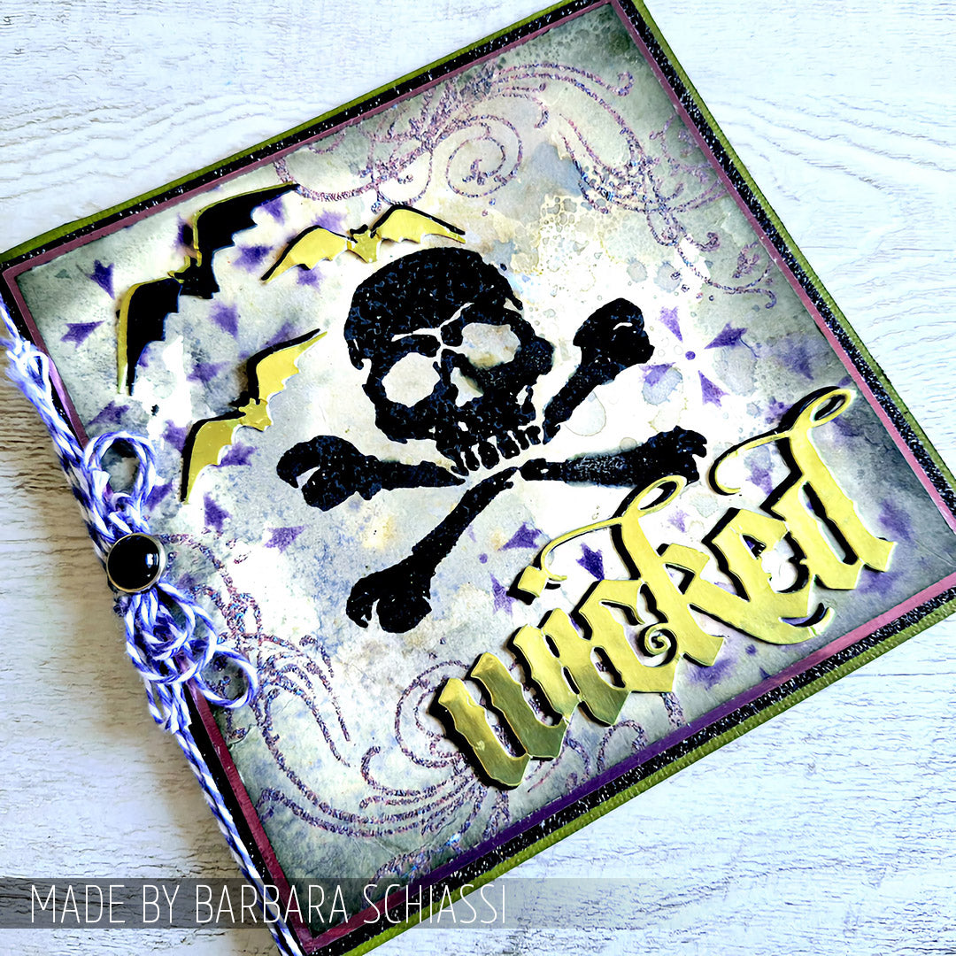 Tim Holtz Cling Rubber Stamps Anthology cms026 wicked card barbara schiassi