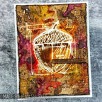 Tim Holtz Cling Rubber Stamps Autumn Blueprint cms133 autumn