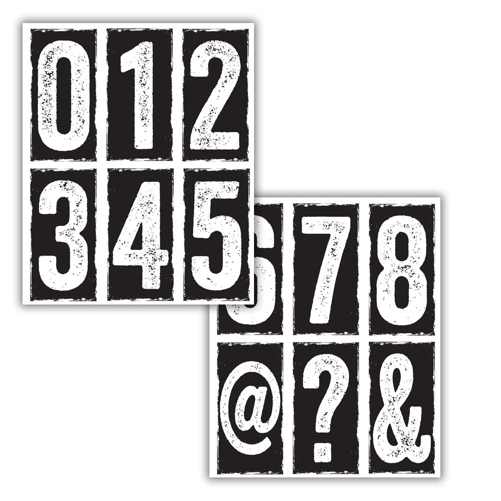 Tim Holtz Cling Rubber Stamps  BIG NUMBER BLOCKS CMS223