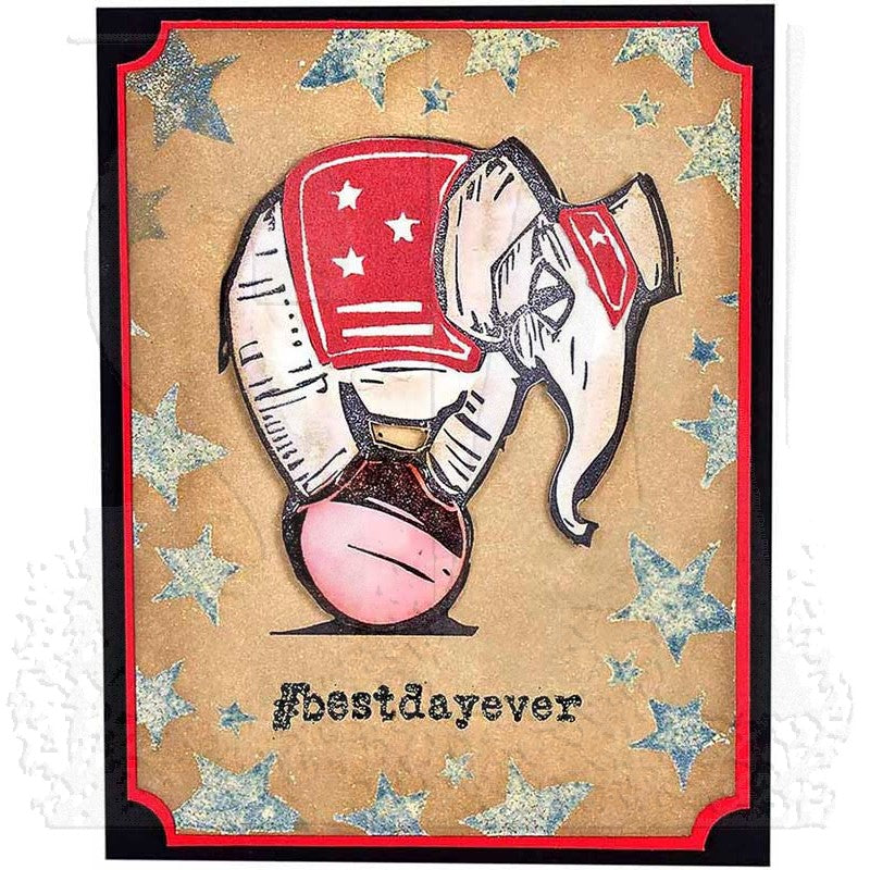 Tim Holtz Cling Rubber Stamps BIG TOP cms191 elephant