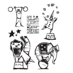 Tim Holtz Cling Rubber Stamps BIG TOP cms191