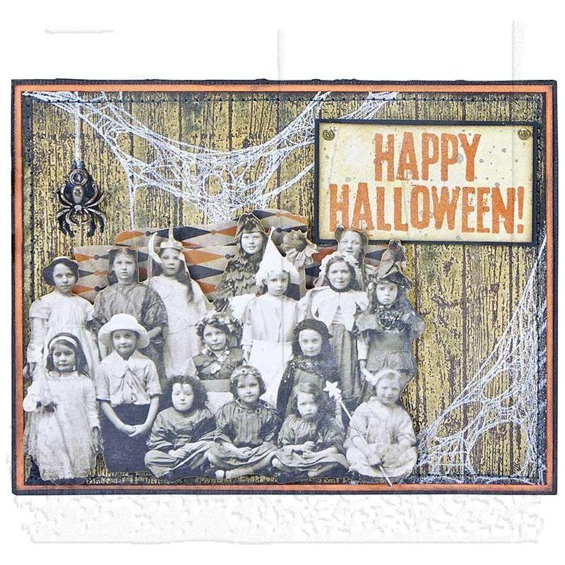 Tim Holtz Cling Rubber Stamps BIRCH and PINE CMS280 halloween