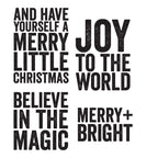 Tim Holtz Cling Rubber Stamps BOLD TIDINGS 2 CMS419