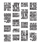 Tim Holtz Cling Rubber Stamps BOLD TIDINGS MINI CMS440