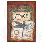 Tim Holtz Cling Rubber Stamps BOOK COVERS CMS103 dragonfly