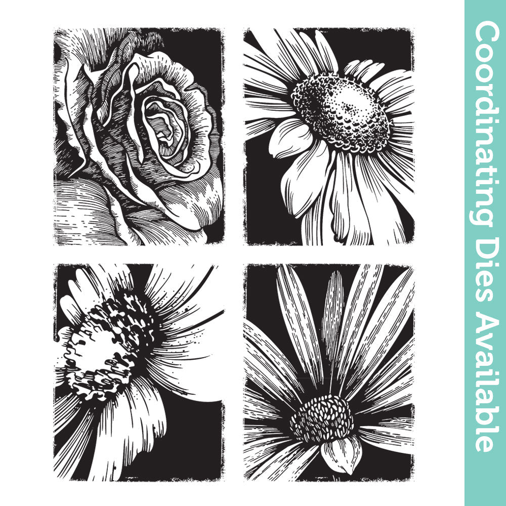 Tim Holtz Cling Rubber Stamps Bold Botanicals cms462