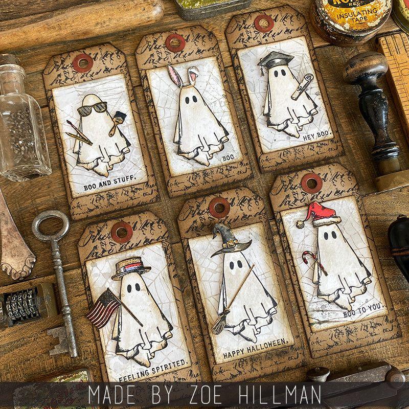 Tim Holtz Cling Rubber Stamps Boo Crazy cms495 ghosts | color-code:ALT02