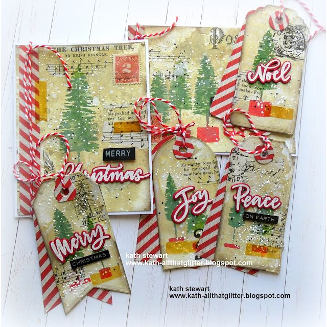 Tim Holtz Cling Rubber Stamps Bottle Brush Trees cms455 peace | color-code:ALT08