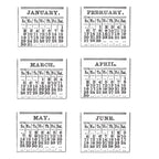 Tim Holtz Cling Rubber Stamps CALENDAR 1 One CMS034
