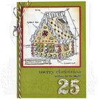 Tim Holtz Cling Rubber Stamps CHRISTMAS BLUEPRINTS 3 CMS169 house