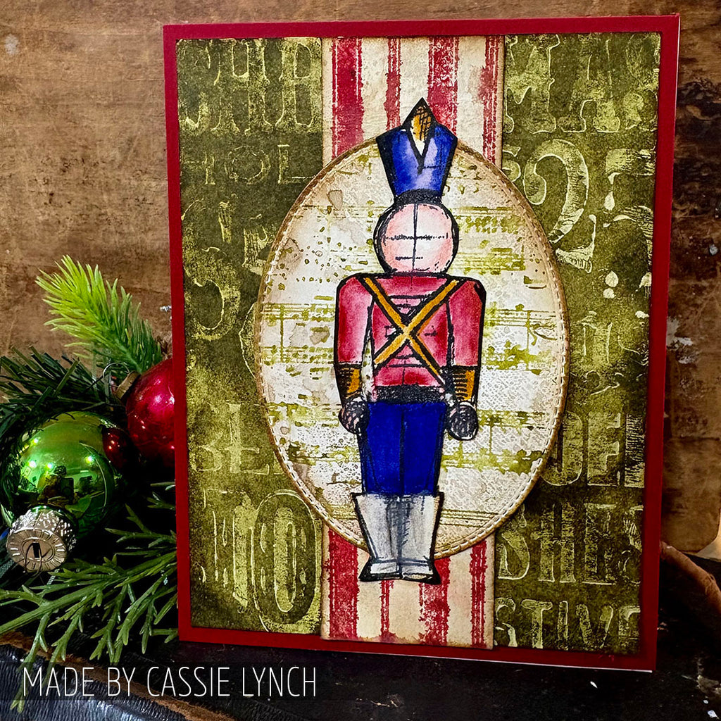 Tim Holtz Cling Rubber Stamps CHRISTMAS BLUEPRINT CMS135 nutcracker
