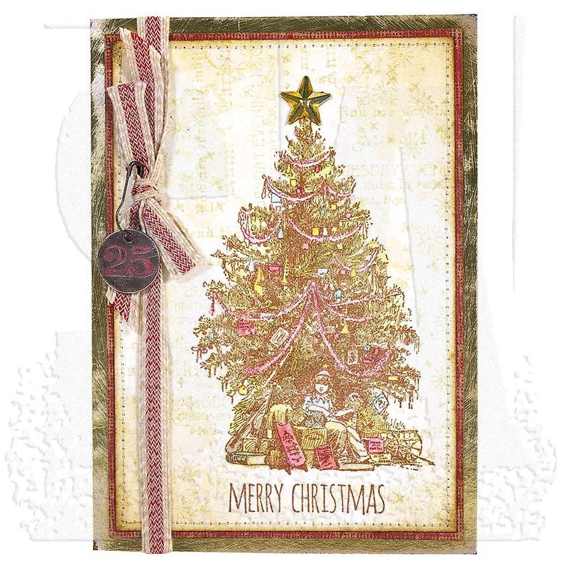 Tim Holtz Cling Rubber Stamps CHRISTMAS MAGIC CMS247 tree