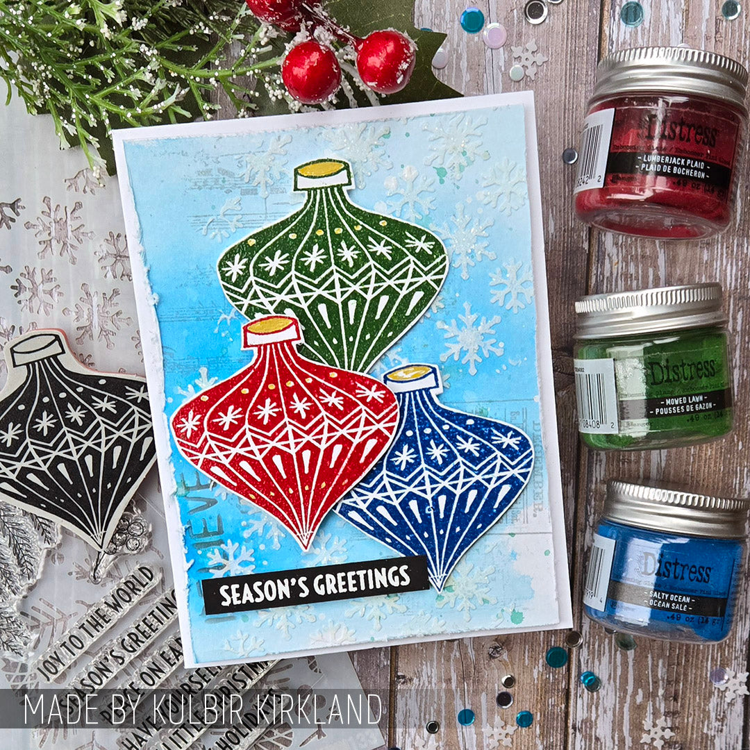 Tim Holtz Cling Rubber Stamps CHRISTMAS MEMORIES CMS118 greetings