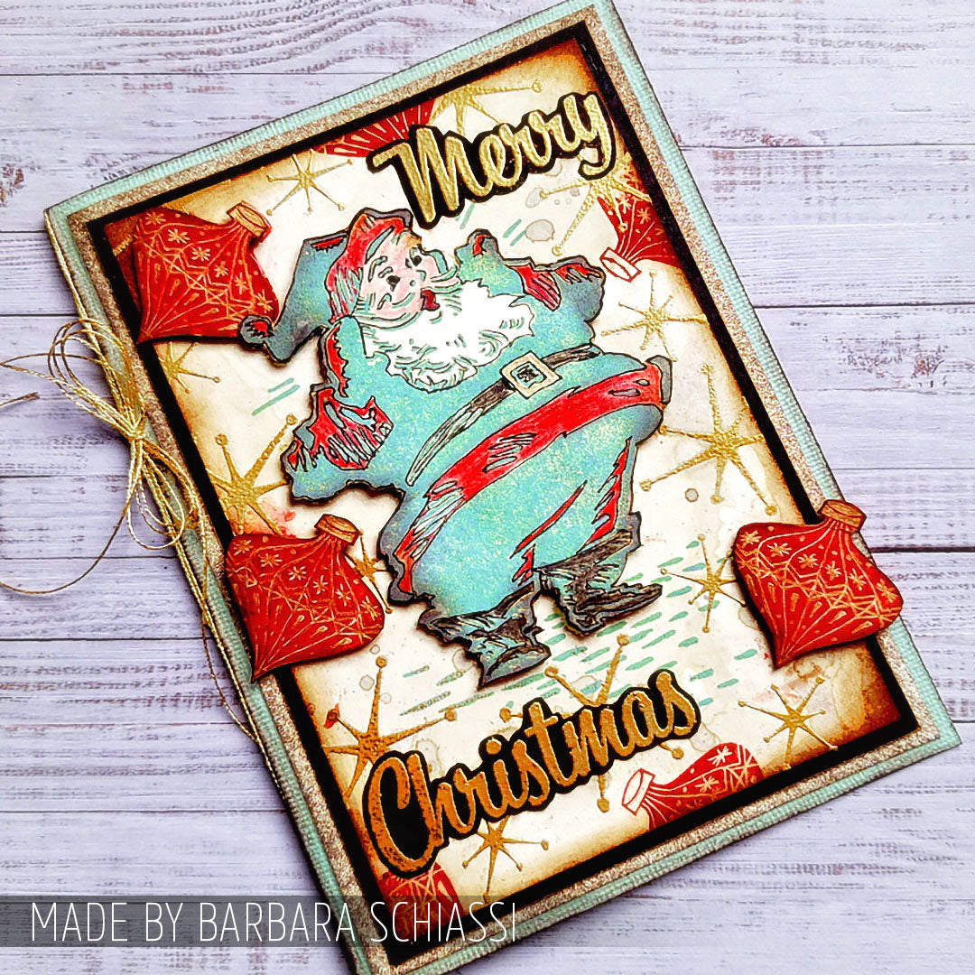 Tim Holtz Cling Rubber Stamps CHRISTMAS MEMORIES CMS118 ornaments