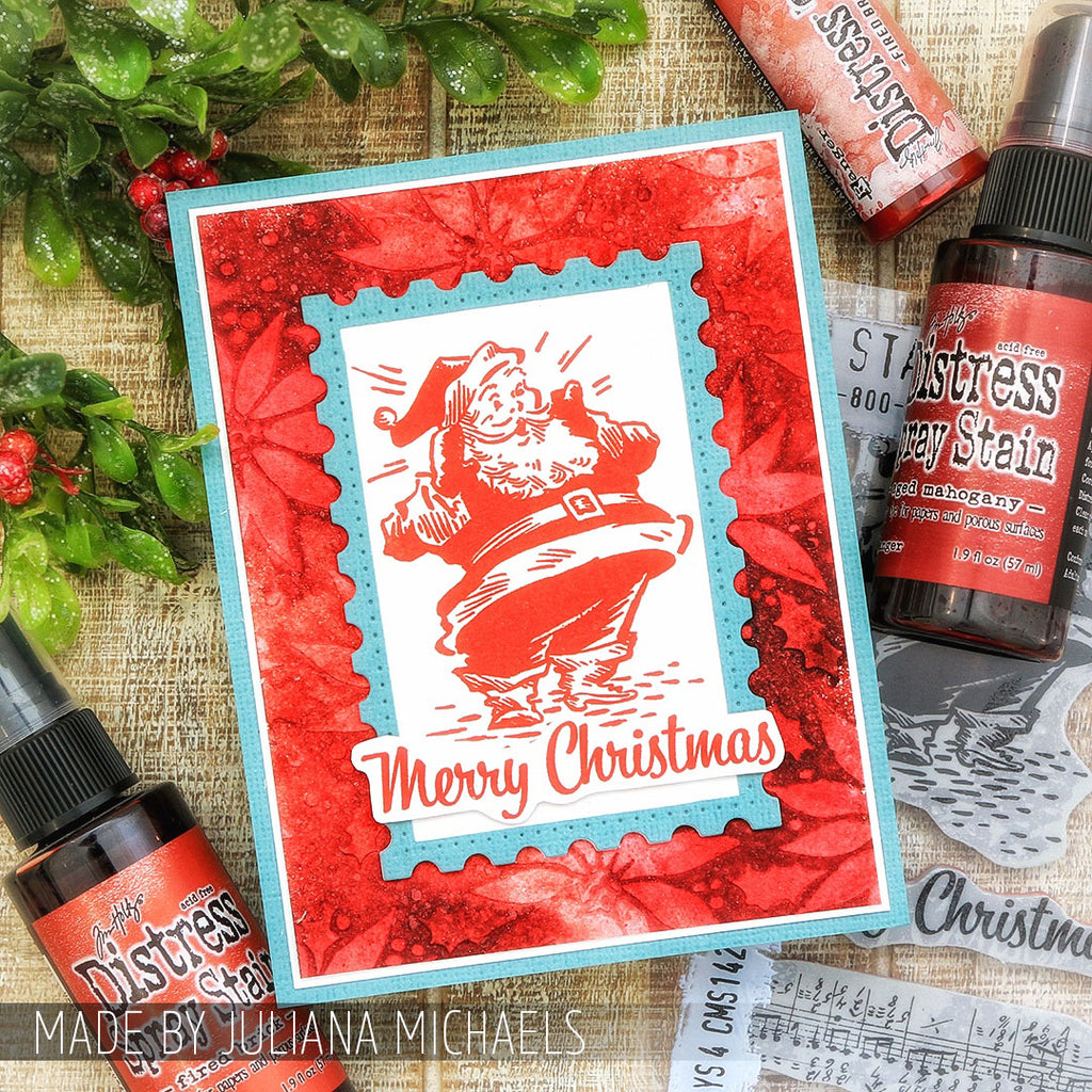 Tim Holtz Cling Rubber Stamps CHRISTMAS MEMORIES CMS118 santa