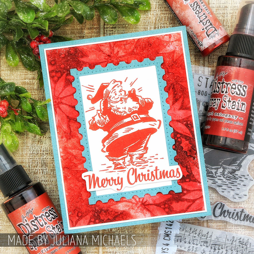 Tim Holtz Cling Rubber Stamps CHRISTMAS MEMORIES CMS118 santa