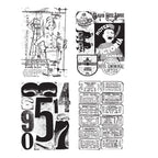 Tim Holtz Cling Rubber Stamps CLASSIC COLLAGES CMS041