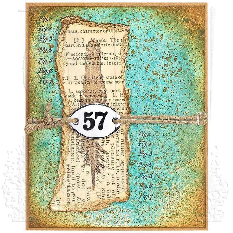 Tim Holtz Cling Rubber Stamps CRACKS & SPECKS cms186 57