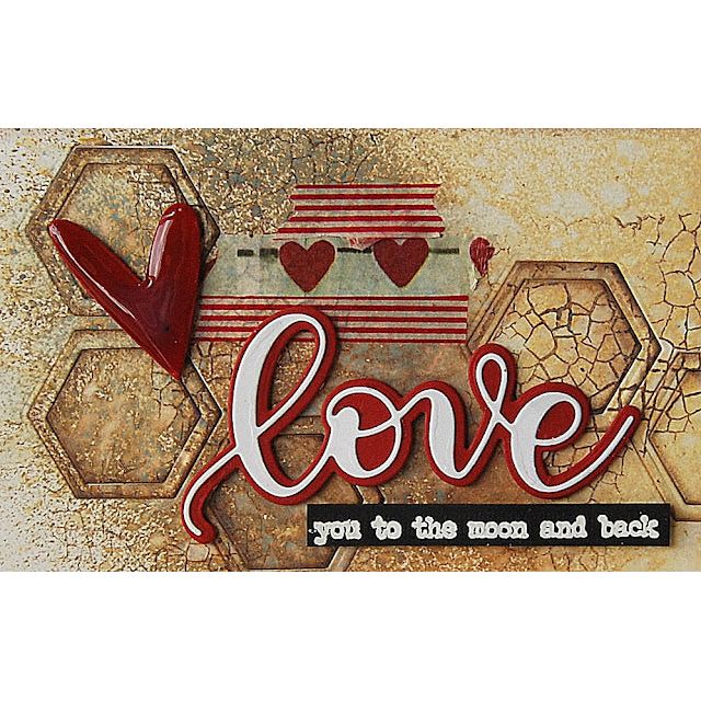 Tim Holtz Cling Rubber Stamps CRAZE AND PLANKS CMS344 love