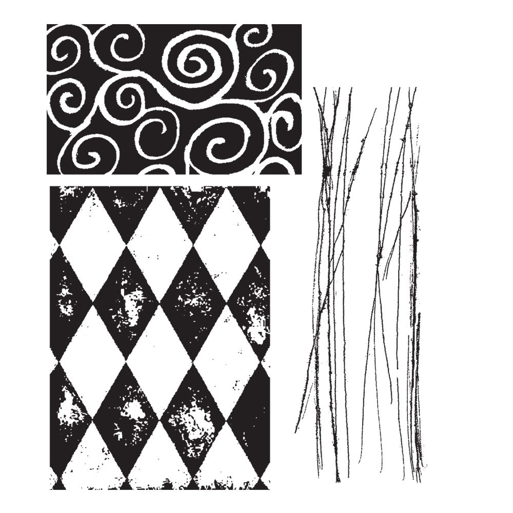 Tim Holtz Cling Rubber Stamps CREATIVE TEXTURES cms004